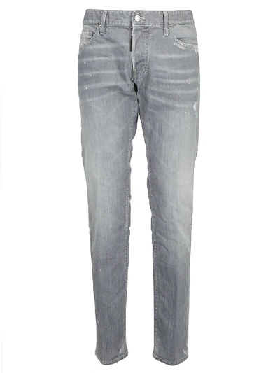 Shop Dsquared2 Slim Jeans In Grey