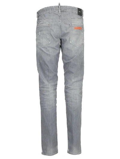 Shop Dsquared2 Slim Jeans In Grey