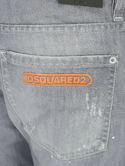 Shop Dsquared2 Slim Jeans In Grey