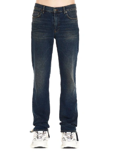 Shop Balenciaga Slim Basic Jeans In Indigo