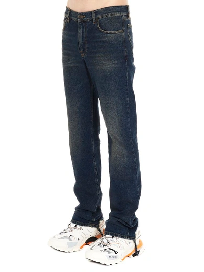 Shop Balenciaga Slim Basic Jeans In Indigo