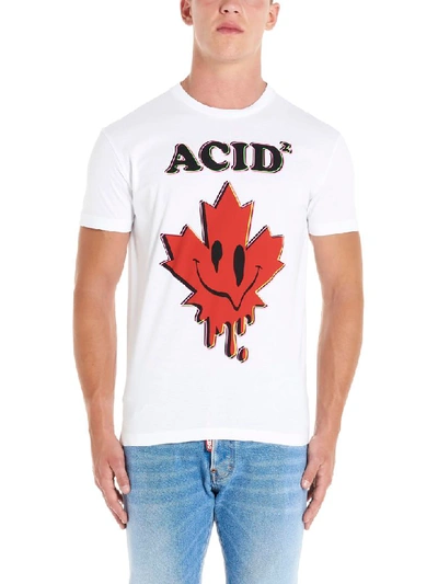 Shop Dsquared2 Acid T-shirt In White