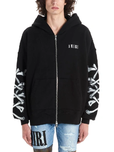 Shop Amiri Bones Sweatshirt In Black