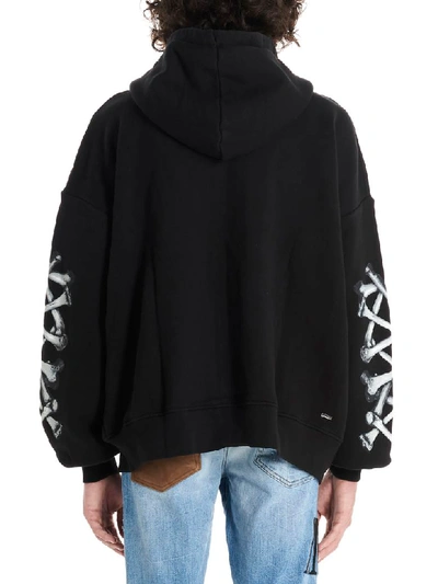 Shop Amiri Bones Sweatshirt In Black