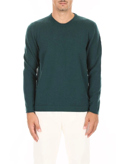 Shop Massimo Alba Cashmere Pullover In Blue Lagoon (green)