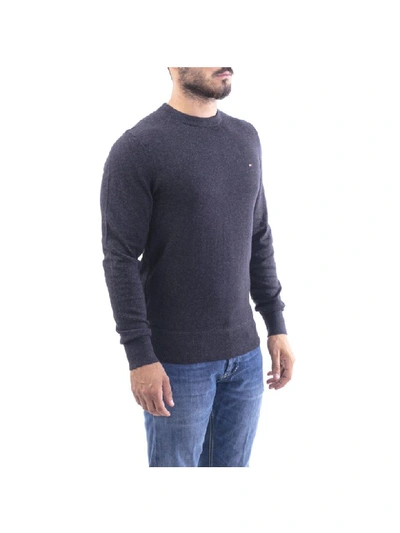 Shop Tommy Hilfiger Blend Cotton Sweater In Grigio