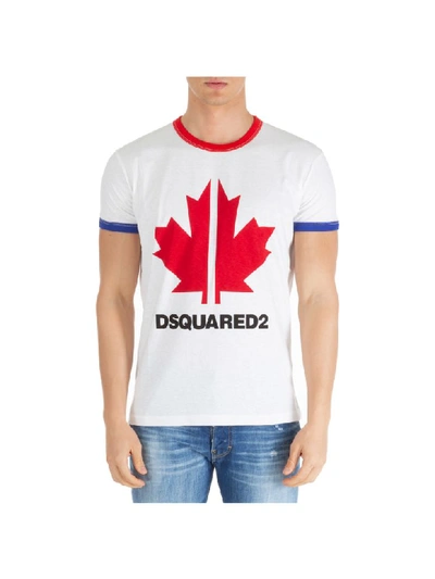 Shop Dsquared2 City Lights T-shirt In Bianco