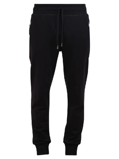 Shop Dolce & Gabbana Branded Trousers In Black