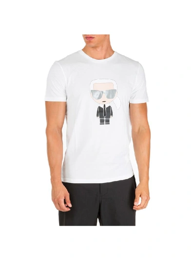 Shop Karl Lagerfeld K/ikonik T-shirt In Bianco