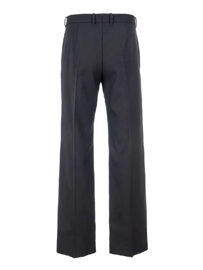 Shop Balenciaga Tailored Wool Pants In Black