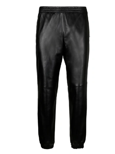 Shop Burberry Trousers In Black