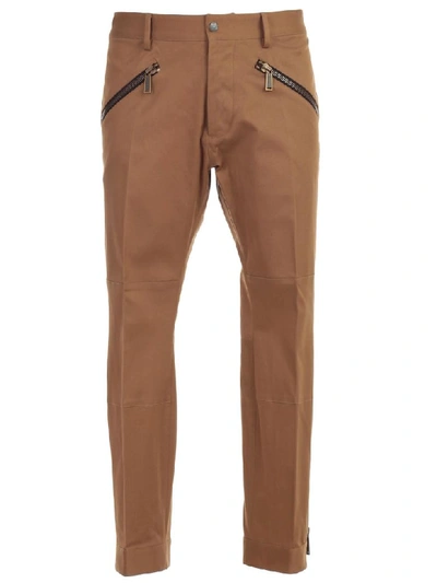 Shop Dsquared2 Pants Cotton Stretch In Camel