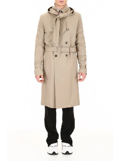 Shop Valentino Wool Coat In Iced Coffe (brown)