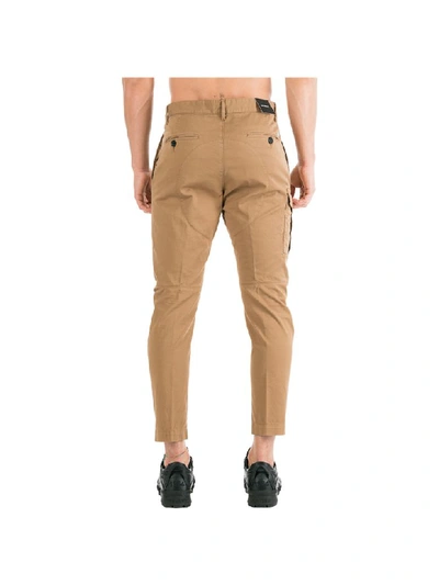 Shop Dsquared2 Cargo Trousers In Beige