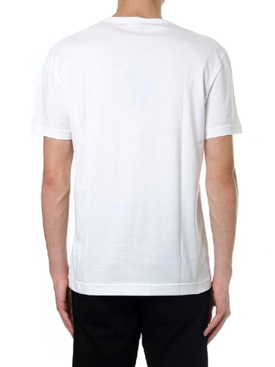 Shop Dolce & Gabbana White Cotton T Shirt With Logo Patch
