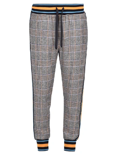 Shop Dolce & Gabbana Checked Trousers In Brown