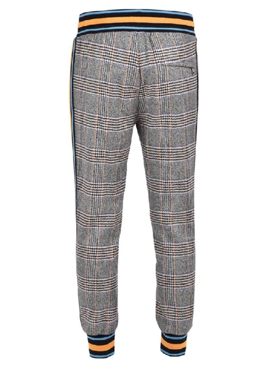 Shop Dolce & Gabbana Checked Trousers In Brown