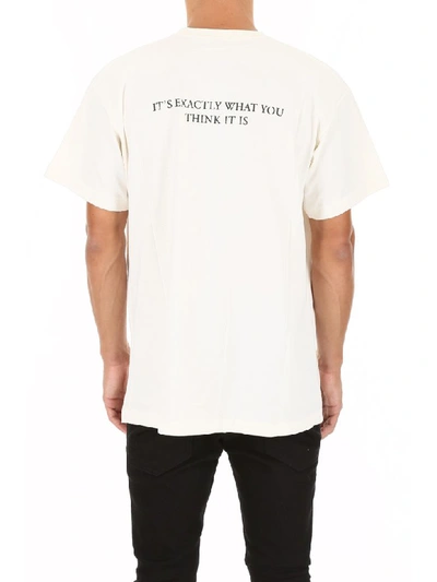 Shop Ih Nom Uh Nit Lettering T-shirt In Off White (white)