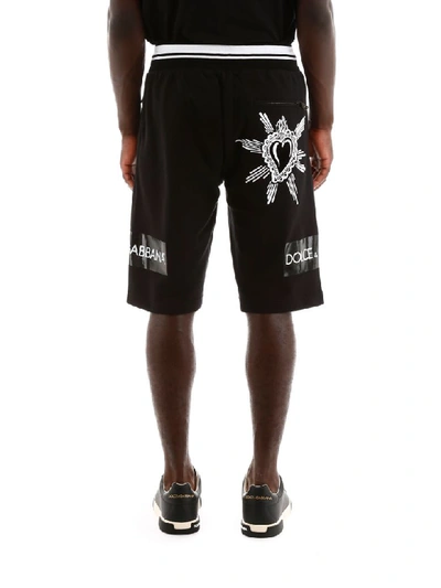 Shop Dolce & Gabbana Logo Shorts In Nero (black)