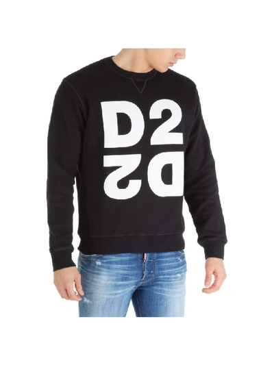 Shop Dsquared2 D2 Sweatshirt In Nero