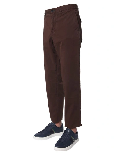 Shop Ps By Paul Smith Slim Fit Pants In Marrone