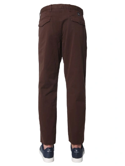 Shop Ps By Paul Smith Slim Fit Pants In Marrone