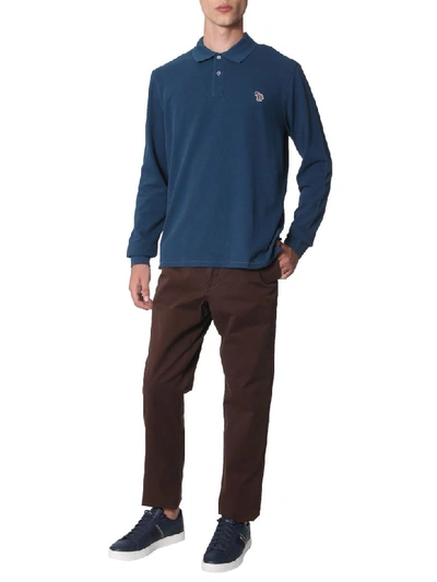 Shop Ps By Paul Smith Slim Fit Pants In Marrone