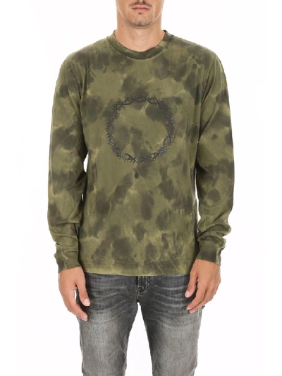 Shop Alyx Camouflage Long-sleeved T-shirt In Camo Sponge (green)