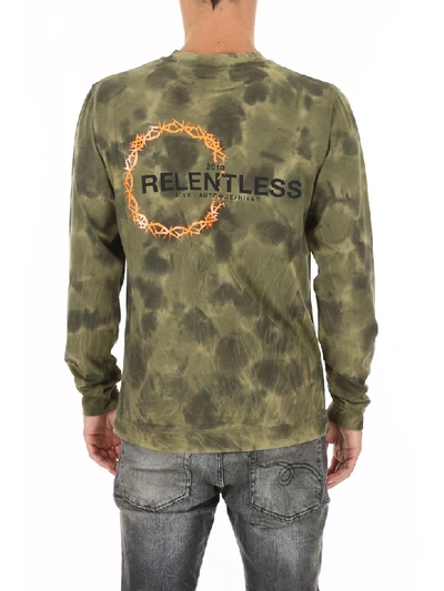 Shop Alyx Camouflage Long-sleeved T-shirt In Camo Sponge (green)