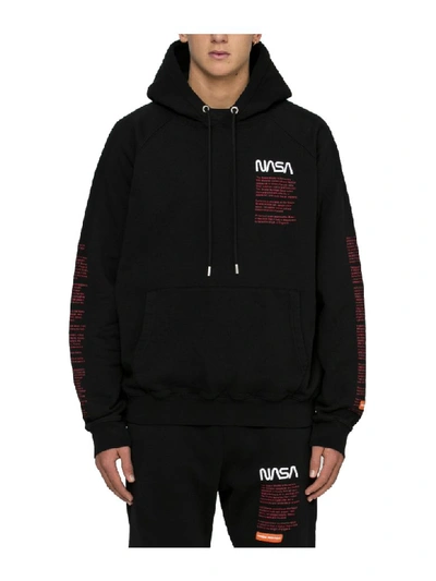 Shop Heron Preston Nasa Hoodie Raglan Facts In Black Multi