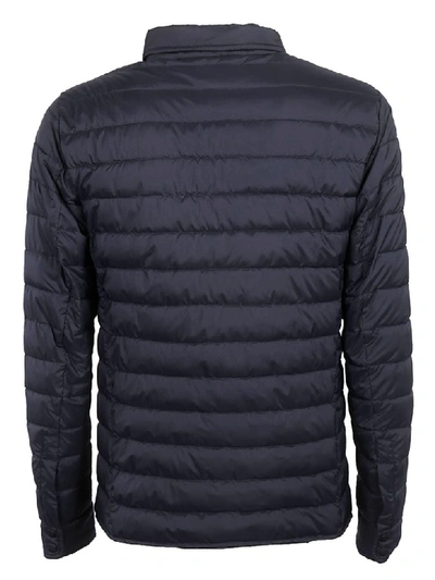 Shop Herno Front Pocket Padded Jacket In Navy