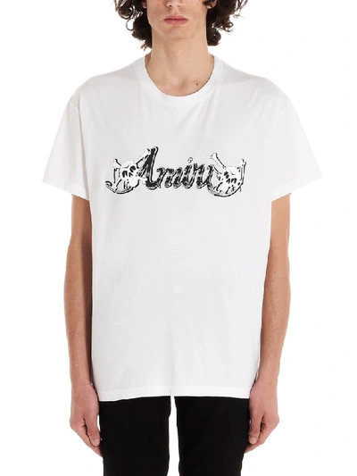 Shop Amiri Motley Crue  T-shirt In White