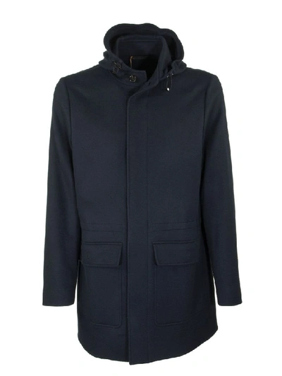 Shop Loro Piana Warwick Parka Coat In Dark Blue