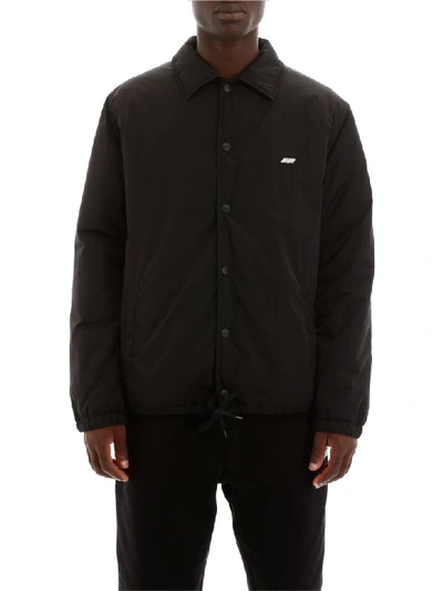 Msgm Black Oversize Jacket In Nero (black)