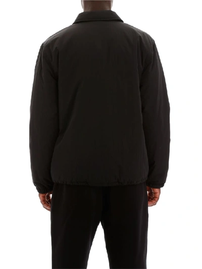 Msgm Black Oversize Jacket In Nero (black)