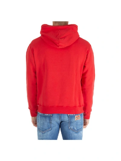 Shop Dsquared2 Born In Canada Made In Italy Hoodie In Rosso