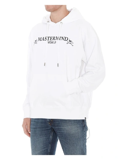 Shop Mastermind Japan Mastermind World Hoodie In White
