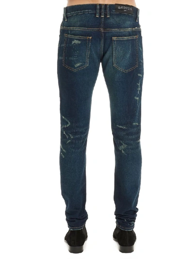 Shop Balmain Jeans In Blue