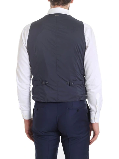 Shop Herno Padded Waistcoat In Blue
