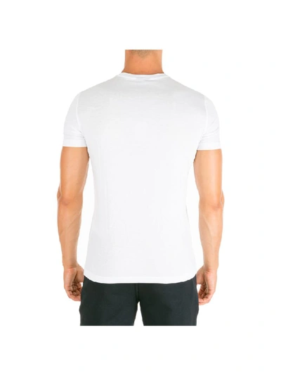Shop Emporio Armani Wings T-shirt In Bianco Ottico