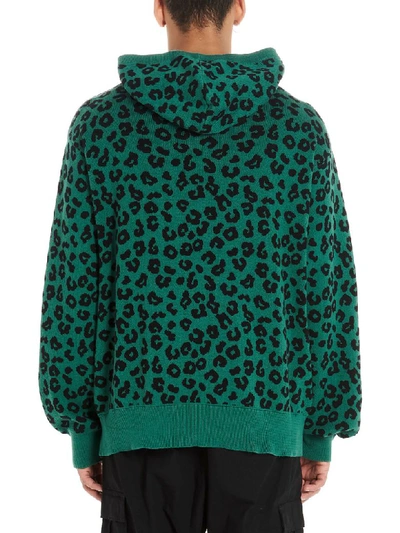 Shop Just Don Jungle Leopard Hoodie In Green