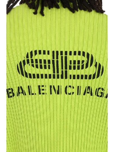 Shop Balenciaga Knitwear In Yellow Cotton