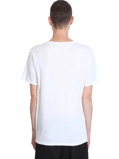 Shop Isabel Marant Zafferh T-shirt In White Cotton