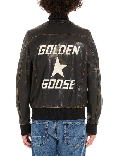Shop Golden Goose Jacket In Black