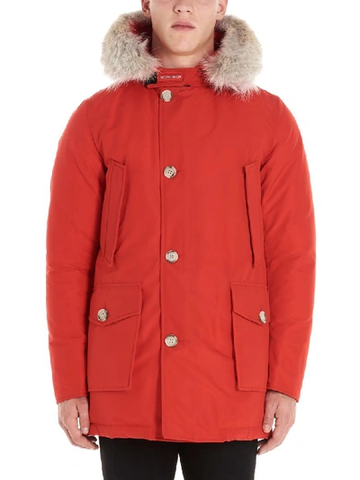 Shop Woolrich Artic Parka In Red