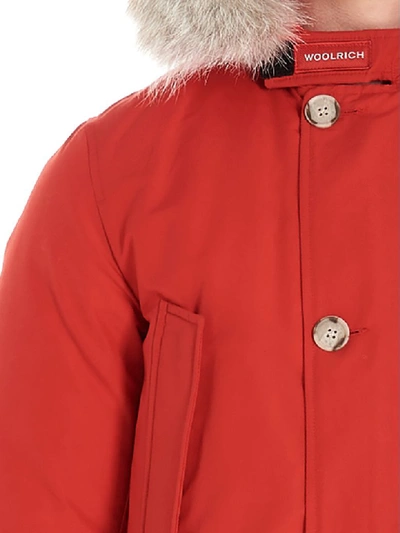 Shop Woolrich Artic Parka In Red