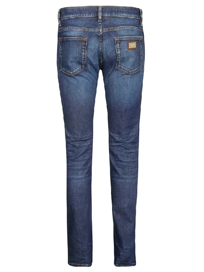 Shop Dolce & Gabbana Slim Fit Jeans In Blue