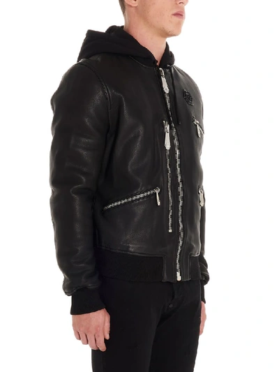 Shop Philipp Plein Jacket In Black