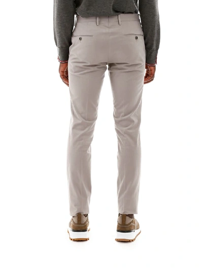 Shop Pt01 Cotton Trousers In Lt Grey (grey)