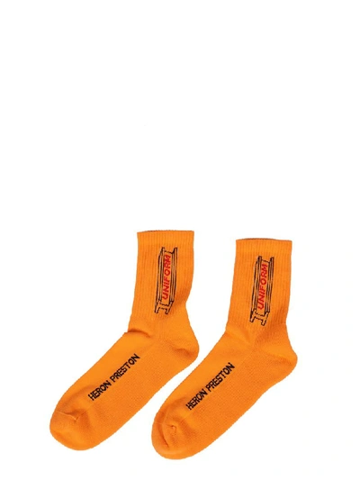 Shop Heron Preston In Arancio/multicolor